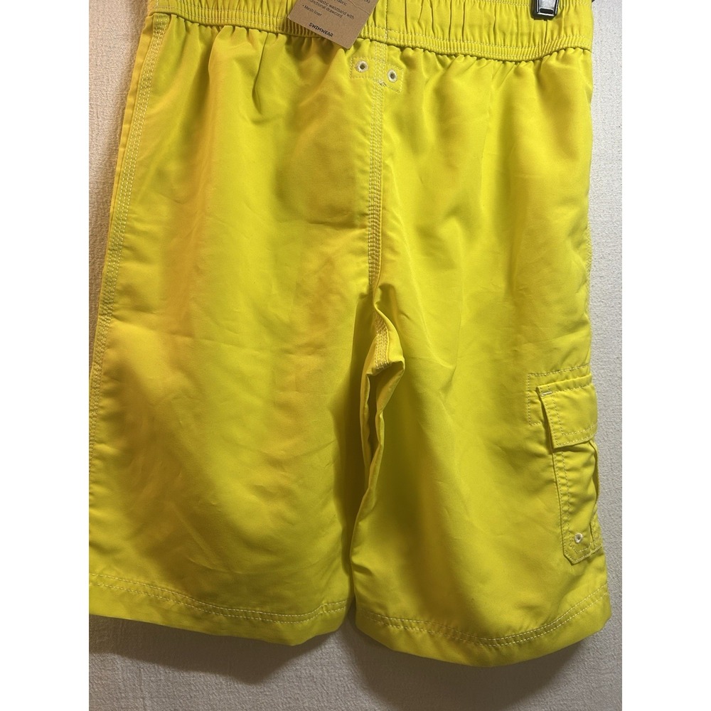 Lands End Kids Swim Trunks Med In Bright Yellow- Easy To Spot - Picture 6 of 6